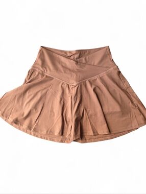 Women’s High-Waist Active Whimsical Fairy Flowy  Brown Athletic Shorts